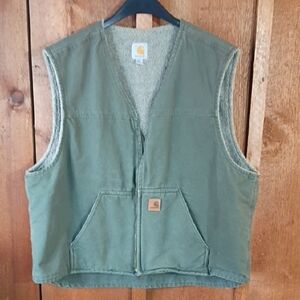 Carhartt Olive Green Work Vest